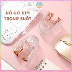 [HOTIS] Đồ gỡ kim trong suốt màu vàng hồng sang chảnh