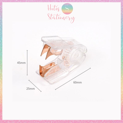 [HOTIS] Đồ gỡ kim trong suốt màu vàng hồng sang chảnh