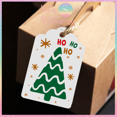 [HOTIS] Set 100 tag giấy kèm 20m dây thừng gói quà trang trí Giáng Sinh Noel