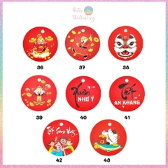 [HOTIS] Set 50 tag giấy trang trí hộp quà tặng Tết Giáp Thìn 2024 - Không kèm dây