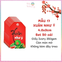 [HOTIS] Set 50 tag giấy trang trí hộp quà tặng Tết Giáp Thìn 2024 - Không kèm dây