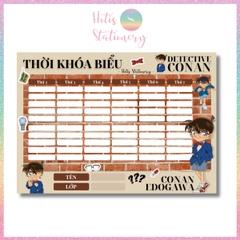 [HOTIS] Set 2 tờ Thời khóa biểu A5 viết lịch học, thời gian biểu nhiều mẫu thiết kế dễ thương