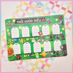 [HOTIS] [GIẤY BÌA] Set 5 tờ Thời khóa biểu A5 viết lịch học, thời gian biểu nhiều mẫu thiết kế dễ thương