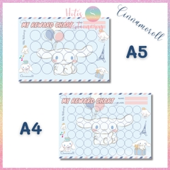 [HOTIS] GIẤY BÓNG - Set 10 tờ Phiếu tích điểm sticker khen thưởng Tiếng Anh, bảng lưu trữ sticker khen thưởng, đổi quà cho bé