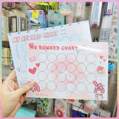 [HOTIS] GIẤY BÓNG - Phiếu tích điểm sticker khen thưởng Tiếng Anh, bảng lưu trữ sticker khen thưởng, đổi quà cho bé