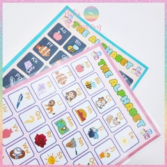 [HOTIS] Bảng chữ cái Tiếng Anh Alphabet A4 ép nhựa dành cho học sinh tiểu học, giáo cụ dạy học