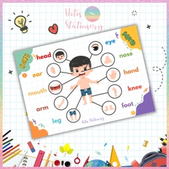 [HOTIS] Sơ đồ tư duy theo chủ đề Mindmap A4 ép nhựa dành cho học sinh tiểu học, giáo cụ dạy học