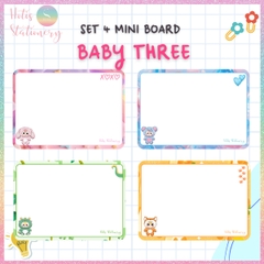 [HOTIS] Set 4 Mini Board size A5 / A4, Bảng viết câu, viết từ, bảng phụ - Giấy bìa cứng ép nhựa dán bảng, giáo cụ dạy học