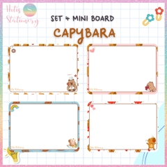 [HOTIS] Set 4 Mini Board size A5 / A4, Bảng viết câu, viết từ, bảng phụ - Giấy bìa cứng ép nhựa dán bảng, giáo cụ dạy học