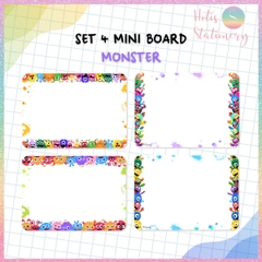 [HOTIS] Set 4 Mini Board size A5 / A4, Bảng viết câu, viết từ, bảng phụ - Giấy bìa cứng ép nhựa dán bảng, giáo cụ dạy học