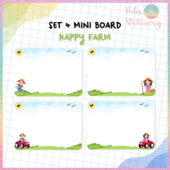 [HOTIS] Set 4 Mini Board size A5 / A4, Bảng viết câu, viết từ, bảng phụ - Giấy bìa cứng ép nhựa dán bảng, giáo cụ dạy học
