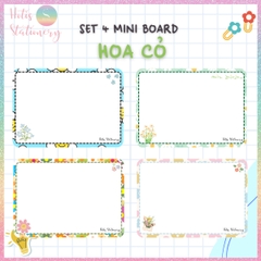 [HOTIS] Set 4 Mini Board size A5 / A4, Bảng viết câu, viết từ, bảng phụ - Giấy bìa cứng ép nhựa dán bảng, giáo cụ dạy học