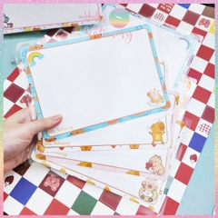 [HOTIS] Set 4 Mini Board size A5 / A4, Bảng viết câu, viết từ, bảng phụ - Giấy bìa cứng ép nhựa dán bảng, giáo cụ dạy học