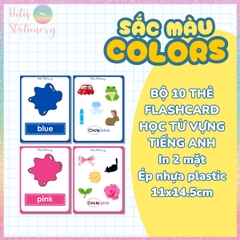 [HOTIS] Thẻ học từ vựng Flashcard Tiếng Anh theo chủ đề, 2 mặt vận dụng tương tác, giấy ép nhựa, viết tẩy xóa được