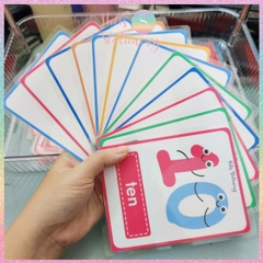[HOTIS] Thẻ học từ vựng Flashcard Tiếng Anh theo chủ đề, 2 mặt vận dụng tương tác, giấy ép nhựa, viết tẩy xóa được