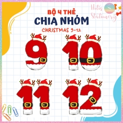 [HOTIS] Bộ 4 thẻ chia nhóm học tập, chơi minigame - Giấy bìa ép nhưa dán bảng, giáo cụ dạy học