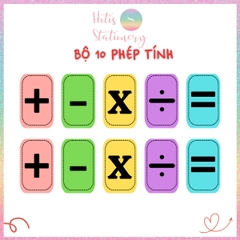 [HOTIS] Bộ 26 chữ cái Tiếng Anh, 10 số đếm tặng dấu câu, phép tính - Giấy bìa cứng ép nhựa dán bảng, giáo cụ dạy học