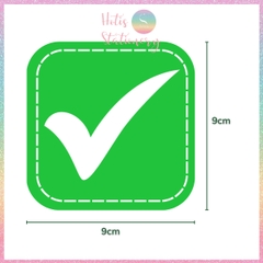 [HOTIS] Set 10 Thẻ tick cross caro trả lời đúng sai, thẻ trắc nghiệm - Giấy bìa cứng ép nhựa dán bảng, giáo cụ dạy học