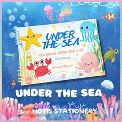 [HOTIS] Tập tô màu theo chủ đề cho bé Coloring Book For Kids - Tập tô màu 22 tờ luôn bìa