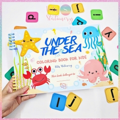 [HOTIS] Tập tô màu theo chủ đề cho bé Coloring Book For Kids - Tập tô màu 22 tờ luôn bìa