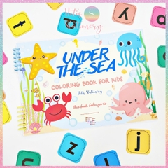 [HOTIS] Tập tô màu theo chủ đề cho bé Coloring Book For Kids - Tập tô màu 22 tờ luôn bìa