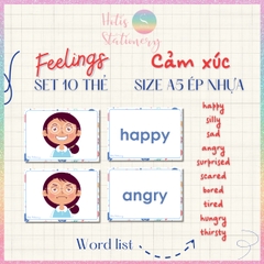 [HOTIS] Set 10 Flashcard A5 học từ vựng Tiếng Anh tiểu học theo chủ đề, thẻ học từ vựng cho bé