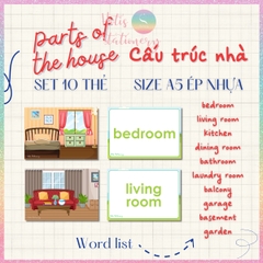 [HOTIS] Set 10 Flashcard A5 học từ vựng Tiếng Anh tiểu học theo chủ đề, thẻ học từ vựng cho bé