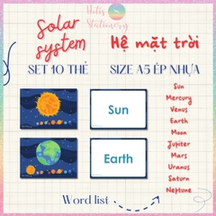 [HOTIS] Set 10 Flashcard A5 học từ vựng Tiếng Anh tiểu học theo chủ đề, thẻ học từ vựng cho bé