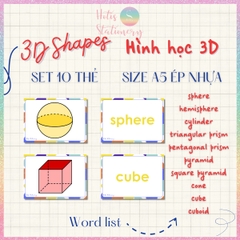 [HOTIS] Set 10 Flashcard A5 học từ vựng Tiếng Anh tiểu học theo chủ đề, thẻ học từ vựng cho bé