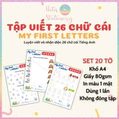 [HOTIS] Tô nét đứt, luyện nét cơ bản, tô màu cho bé 3-6 tuổi, rèn luyện tư duy, học liệu Montessori
