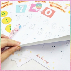 [HOTIS] Tô nét đứt, luyện nét cơ bản, tô màu cho bé 3-6 tuổi, rèn luyện tư duy, học liệu Montessori