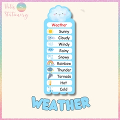 [HOTIS] Thẻ từ vựng Tiếng Anh cho bé từ 4-10 tuổi, ép nhựa, giáo cụ dạy học - Kèm file nghe