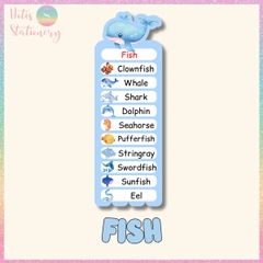 [HOTIS] Thẻ từ vựng Tiếng Anh cho bé từ 4-10 tuổi, ép nhựa, giáo cụ dạy học - Kèm file nghe