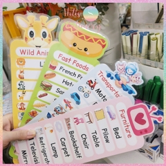 [HOTIS] Thẻ từ vựng Tiếng Anh cho bé từ 4-10 tuổi, ép nhựa, giáo cụ dạy học - Kèm file nghe