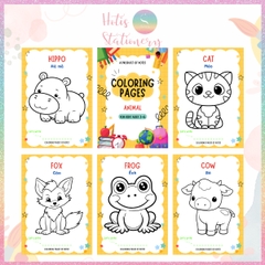 [HOTIS] Bộ 20 thẻ A5 học từ vựng Tiếng Anh kèm tranh tô màu cho bé từ 3 -  6 tuổi giúp ghi nhớ từ qua hình ảnh