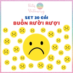 [HOTIS] Set 30 thẻ cảm xúc, thẻ sao vàng hoạt động lớp, chơi minigame, ép nhựa, giáo cụ dạy học