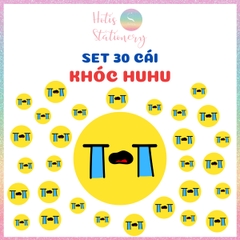 [HOTIS] Set 30 thẻ cảm xúc, thẻ sao vàng hoạt động lớp, chơi minigame, ép nhựa, giáo cụ dạy học