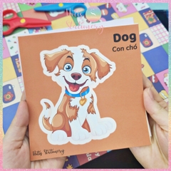 [HOTIS] Set 40 tờ bé làm quen cách cầm kéo tập cắt giấy và học từ vựng Tiếng Anh, đồ chơi phát triển kỹ năng