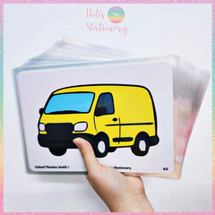 [HOTIS] Bộ 104 Thẻ Flashcard Oxford Phonics World I Học Tiếng Anh Cho Bé - Ép Nhựa Chống Nước Cao Cấp