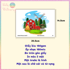 [HOTIS] Bộ 104 Thẻ Flashcard Oxford Phonics World I Học Tiếng Anh Cho Bé - Ép Nhựa Chống Nước Cao Cấp