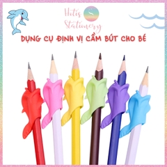 [HOTIS] Set 10 cá heo cầm bút chì, dụng cụ tập viết chữ đẹp cho bé, dụng cụ định vị cầm bút silicon