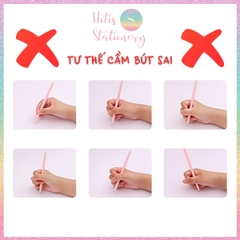 [HOTIS] Set 10 cá heo cầm bút chì, dụng cụ tập viết chữ đẹp cho bé, dụng cụ định vị cầm bút silicon