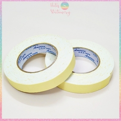 [HOTIS] Băng Keo Xốp Vàng 2 Mặt 2.4F & 5F - Dài 6 Mét, Độ Dính Mạnh