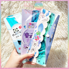 [HOTIS] Bộ 4 thước ê ke nhựa dẻo Soft Ruler nhiều màu, không lo gãy