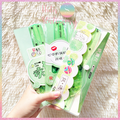 [HOTIS] Bộ 4 thước ê ke nhựa dẻo Soft Ruler nhiều màu, không lo gãy