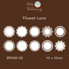 [MIX MẪU] Set giấy ren rỗng vintage trang trí sổ - 10 hình