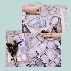 [MIX MẪU] Giấy nền vintage họa tiết khung hoa văn retro - 45 tờ