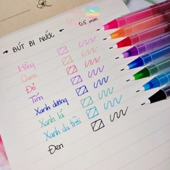 [HOTIS] Bút bi nước khô nhanh Aimeile 0,5mm - Nhiều màu