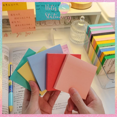 [HOTIS] Tệp 90 tờ giấy note, giấy ghi chú Post-it 3M có keo dính, nhiều màu - 7.6x7.6cm