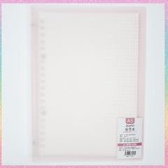 [HOTIS] Sổ A5, binder, sketchbook bìa trong mờ nhiều màu, có thể cuộn lại và thắc nơ làm quà tặng